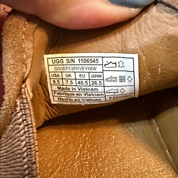 Brown Suede UGG Slip-On Women’s  Shoes - Picture 5 of 5